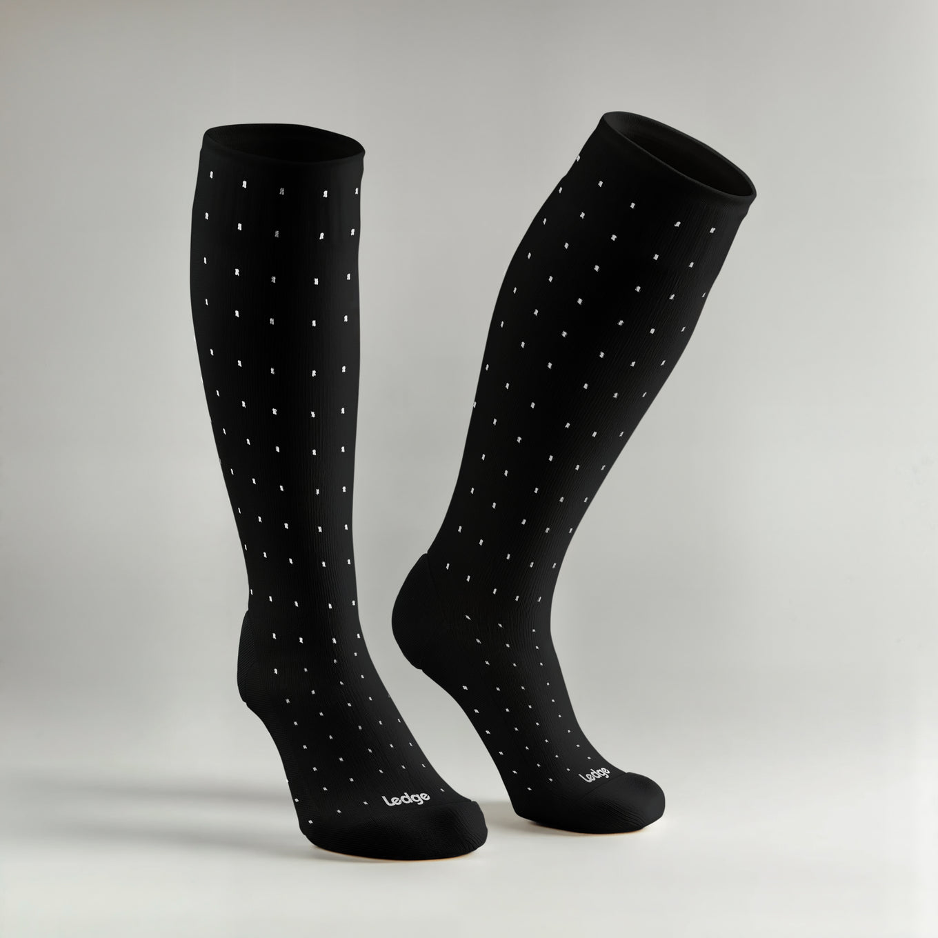 Essential Compression Socks Black Dots