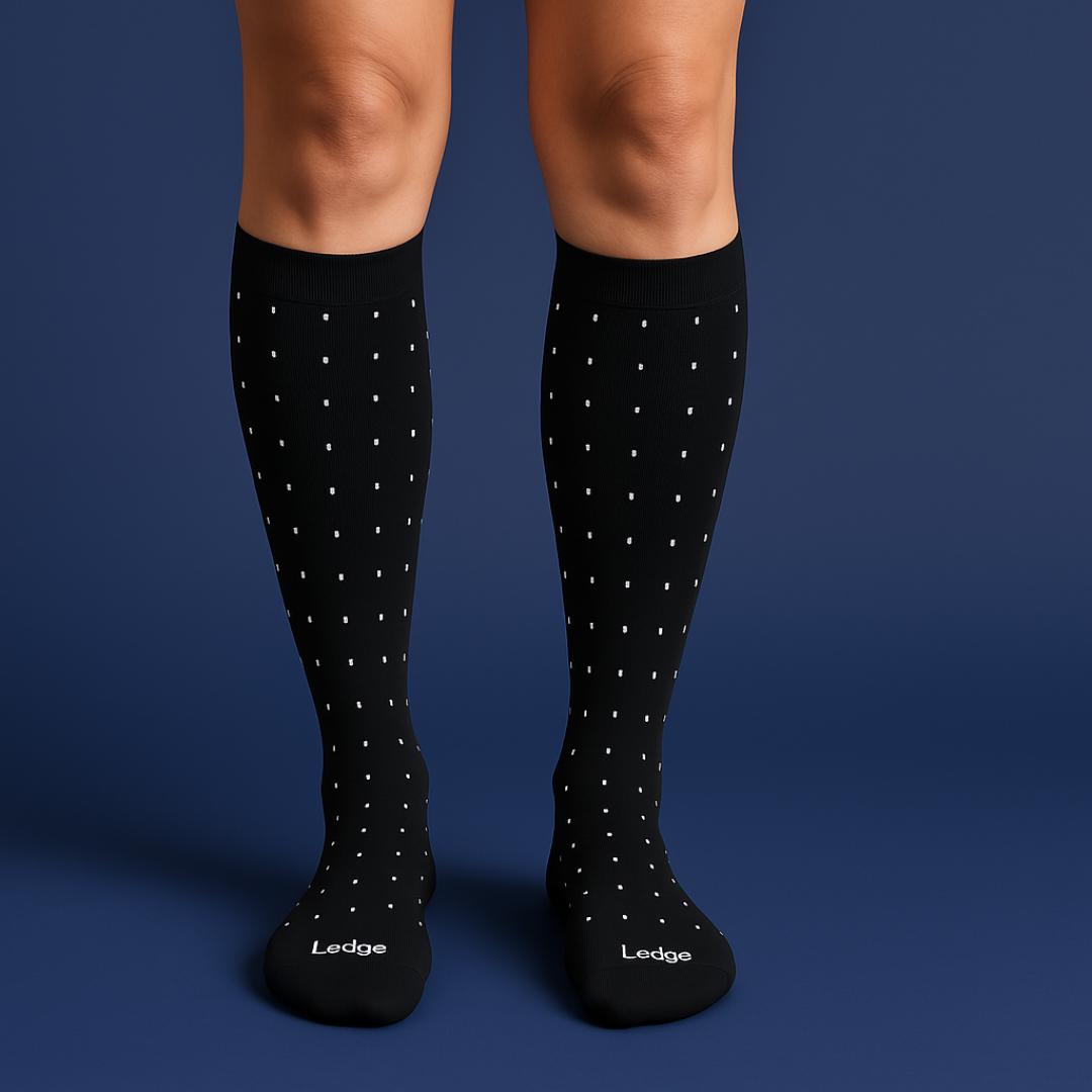 Compression Socks Daily - Black Dots