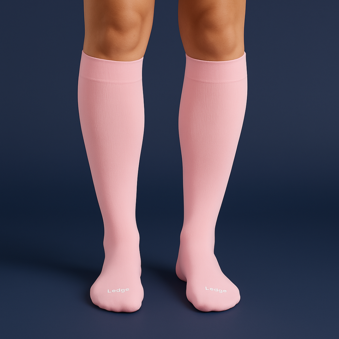 Essential Compressie Sokken -  Roze