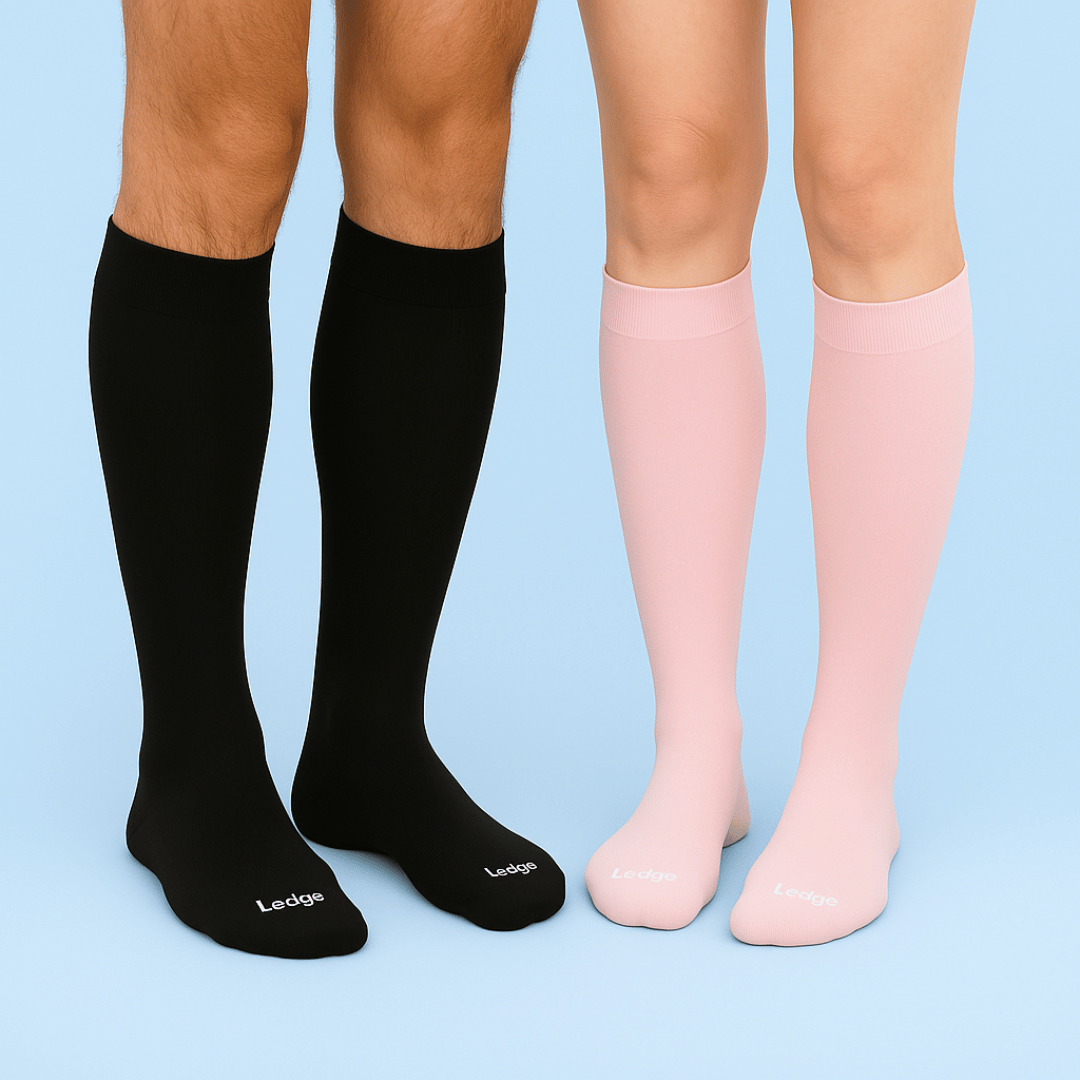 Compressiekousen fietsen - Zwart
