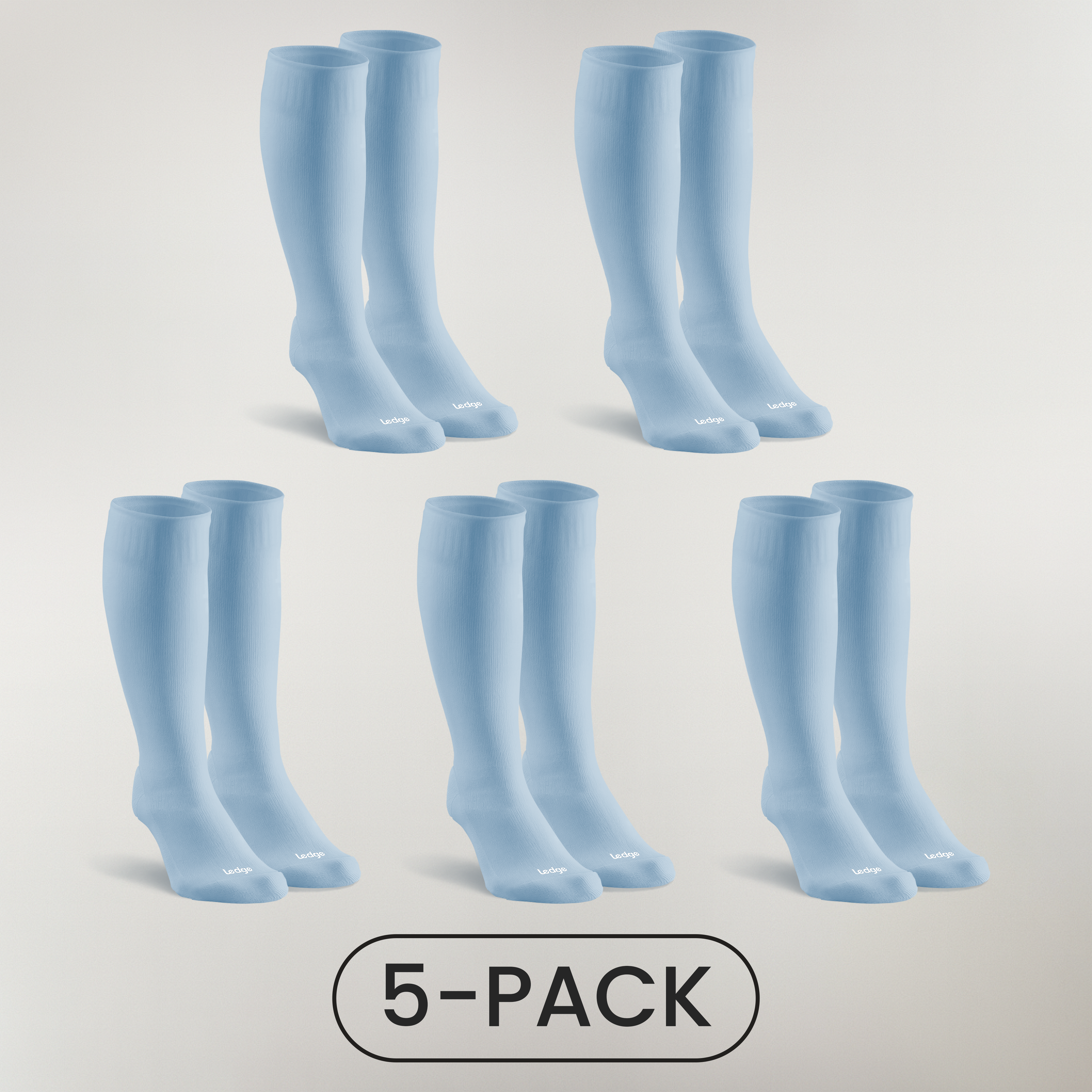 Essential Kompressionsstrümpfe Sanftblau