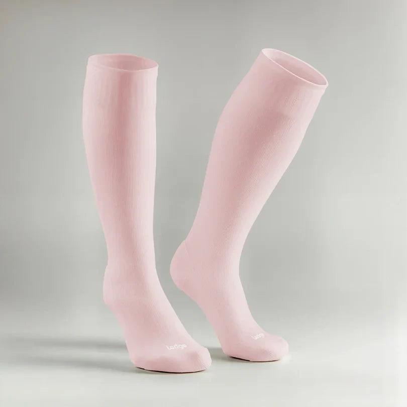 Compression Socks Swollen Legs - Pink