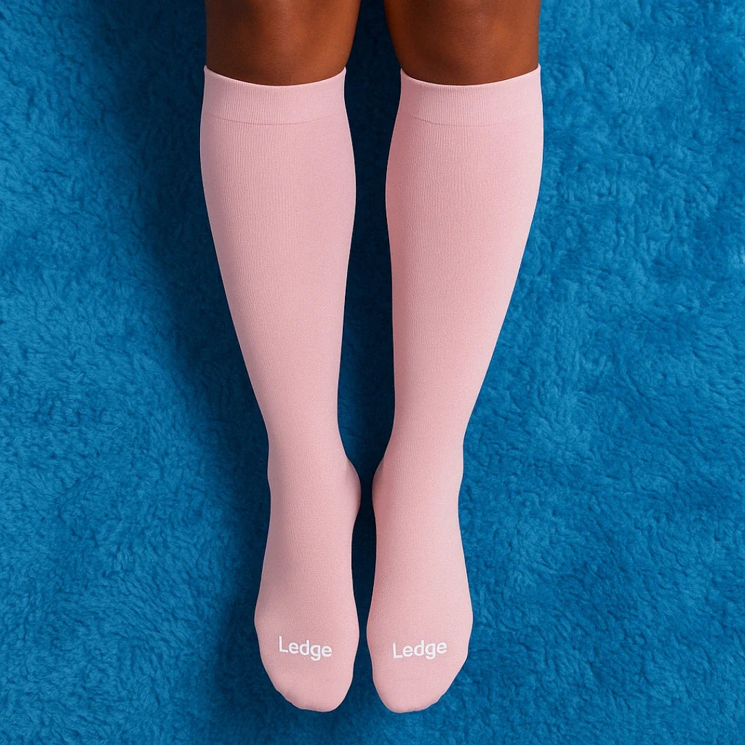 Compression Socks Restless Legs - Pink
