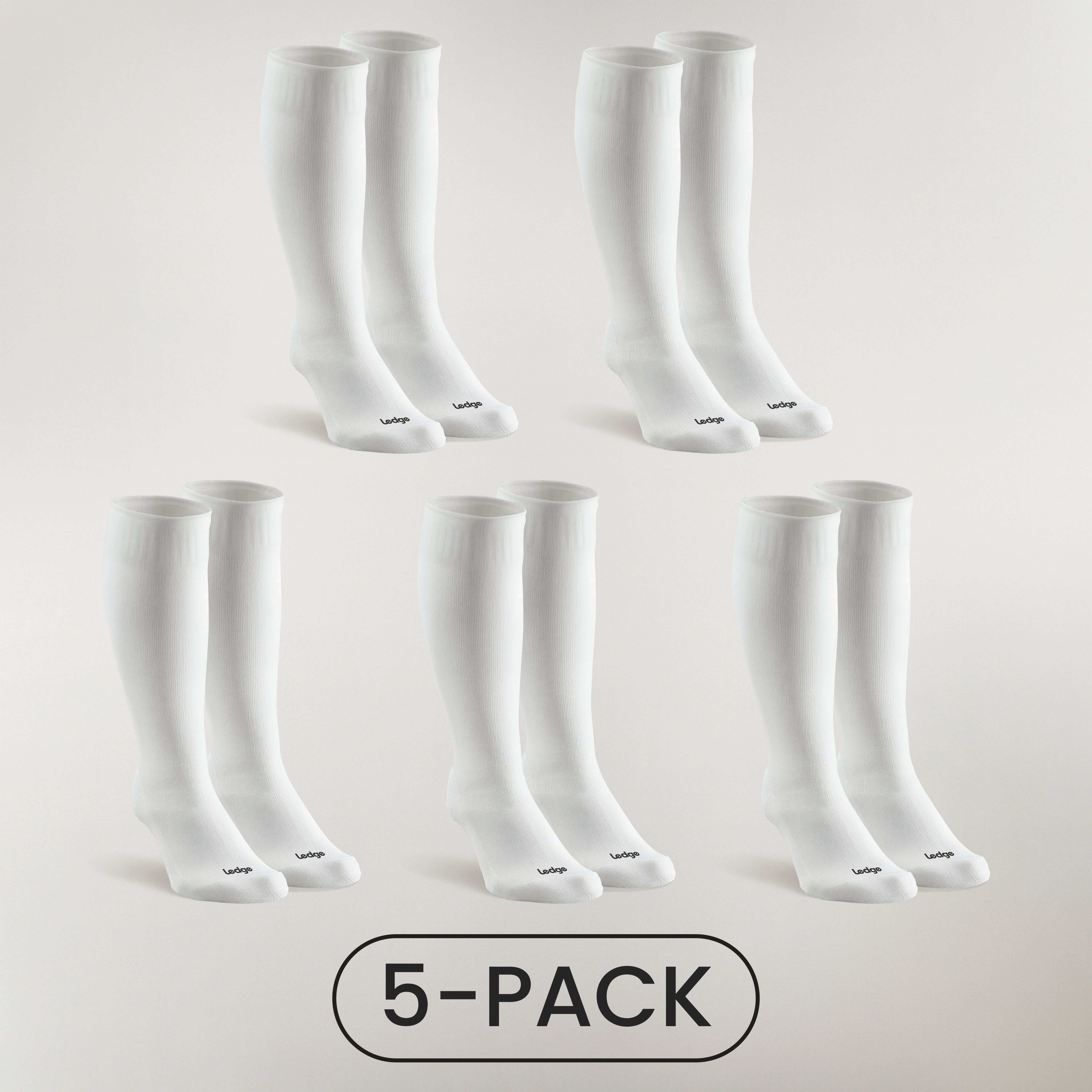 Essential Kompressionsstrümpfe Weiß